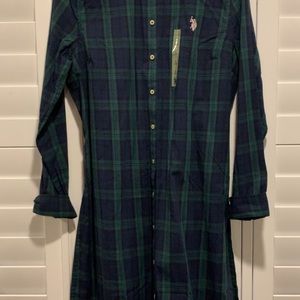 Blue plaid Polo dress